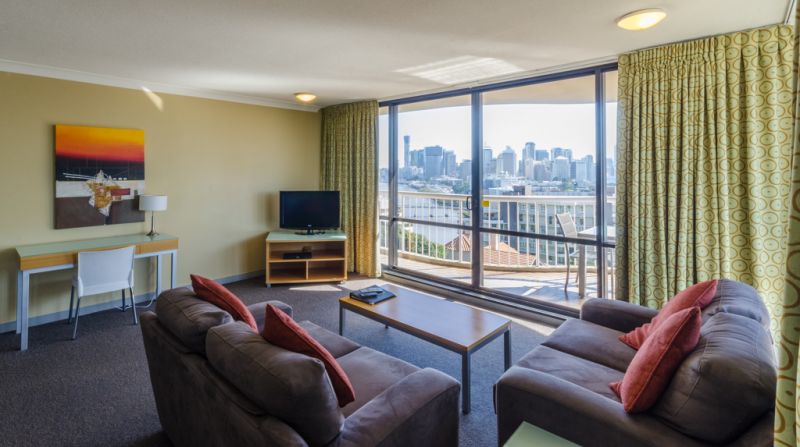 Actual Photos of a 1 bedroom apartment Central Hillcrest Apartment Hotel 139-Centra-Pty-Ltd-accomodation-South-Brisbane