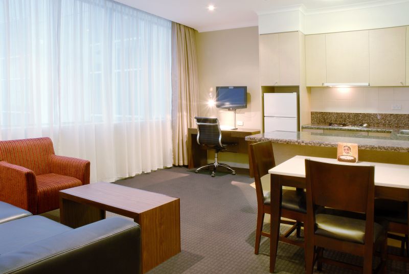 Actual Photos of a One Bedroom Suite Clarion Suites Gateway 169-Clarion-Suites-Gateway--accomodation-Melbourne-CBD