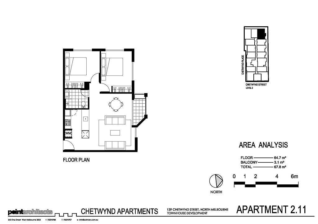 RNR Serviced Apartments North Melbourne Floor Plan