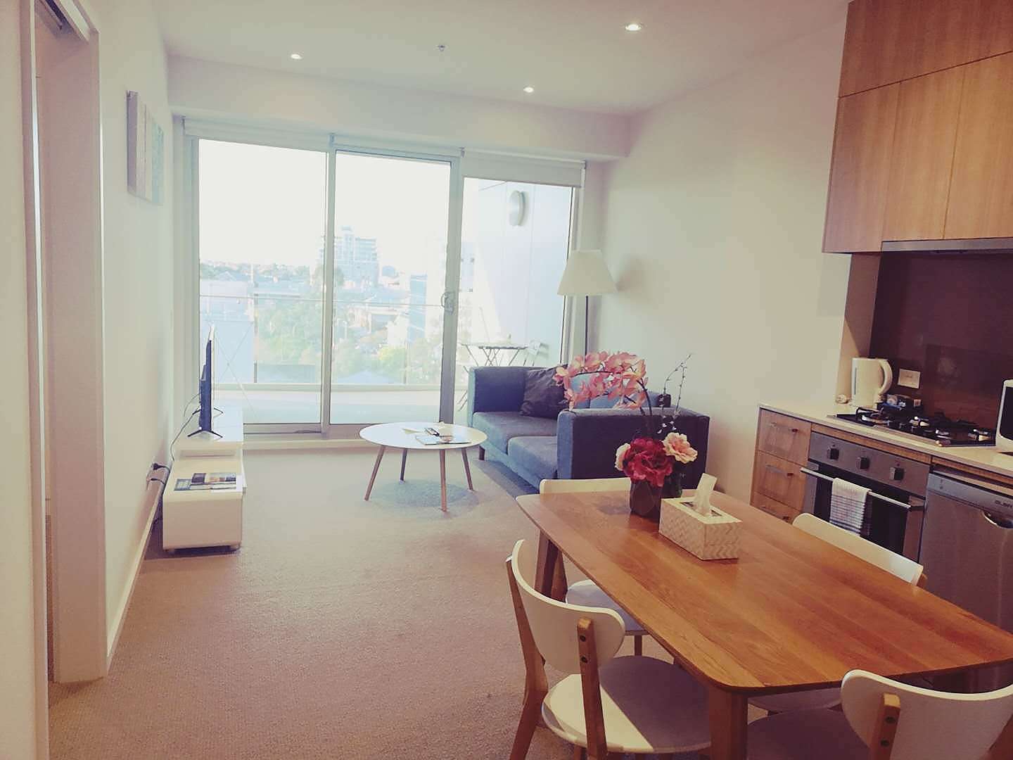 Actual Photos of a 1 Bedroom Apartment Vision On Morphett 308-Hennston-Management-Group-Pty-Ltd-accomodation-Adelaide-CBD