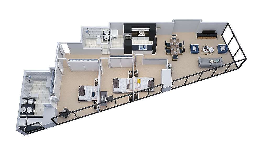 Apartment 7 at Eureka Tower Serviced Apartments Southbank Accommodation ...