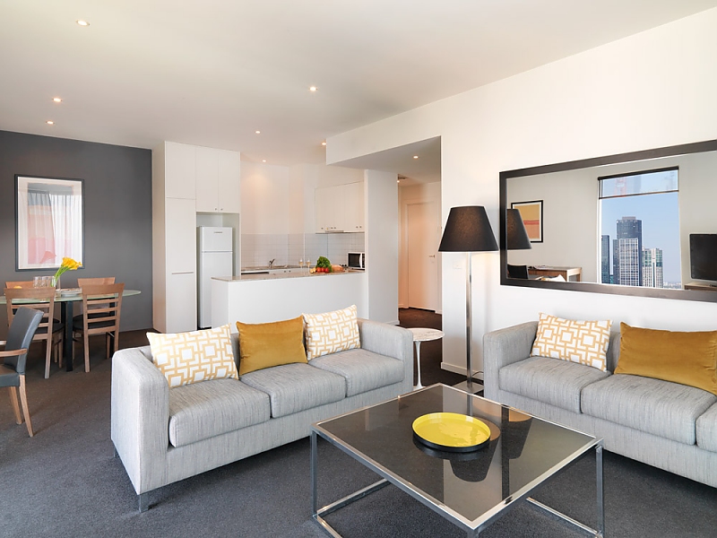 2 Bedroom Motel At Adina Apartment Hotel Melbourne Flinders Street 2 Bedroom Premier Queen And King Twin