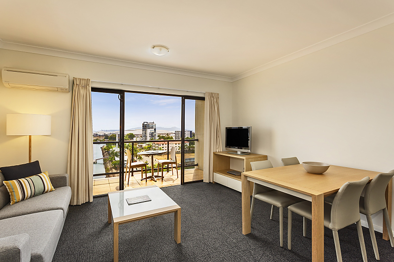 Actual Photos of a One Bedroom Residence Aligned Corporate Residences Townsville 448-Aligned-Corporate-Residences-Townsville-accomodation-250