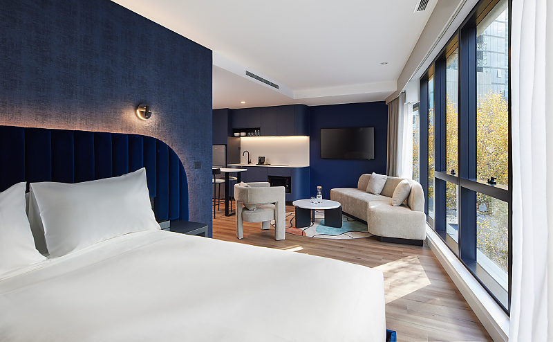 Actual Photos of a King Bed Studio Hyatt House South Melbourne 524-Hyatt-House-South-Melbourne-accomodation-10