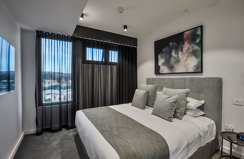 Actual Photos of a 2 Bedroom 2 Bathroom Balcony KT Apartments 505-The-Trustee-for-99-King-William-Street-Unit-Trust-accomodation-285