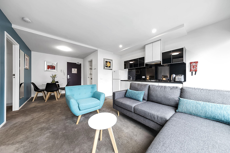 Actual Photos of a 2 Bedroom Apartment Pegasus ApartHotel 477-Ideal-Suites-Pty-Ltd-accomodation-4