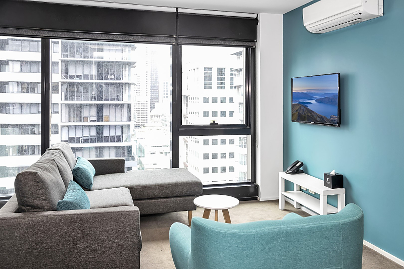 Actual Photos of a 2 Bedroom Apartment Pegasus ApartHotel 477-Ideal-Suites-Pty-Ltd-accomodation-4