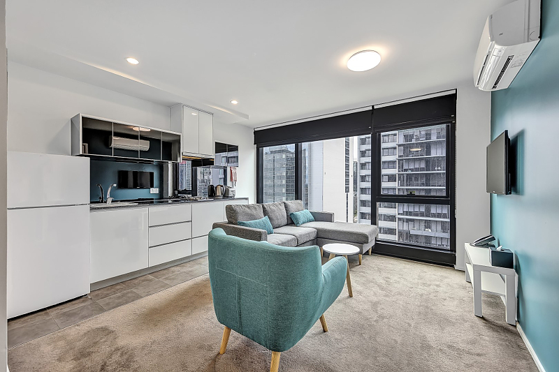 Actual Photos of a 2 Bedroom Apartment Pegasus ApartHotel 477-Ideal-Suites-Pty-Ltd-accomodation-4