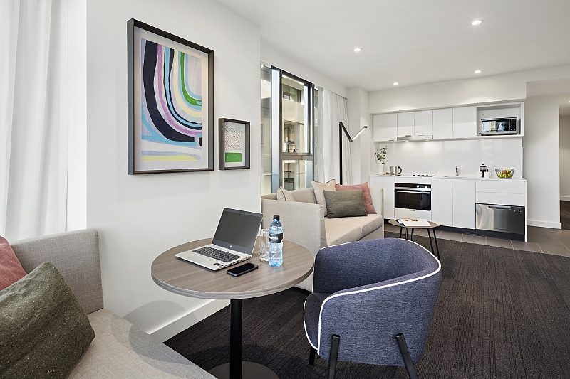 Actual Photos of a 1 Bedroom Amity Apartment Hotels South Yarra 221-Letico-Serviced-Apartments-ATF-E-&-M-Discretionary-Trust-accomodation-6