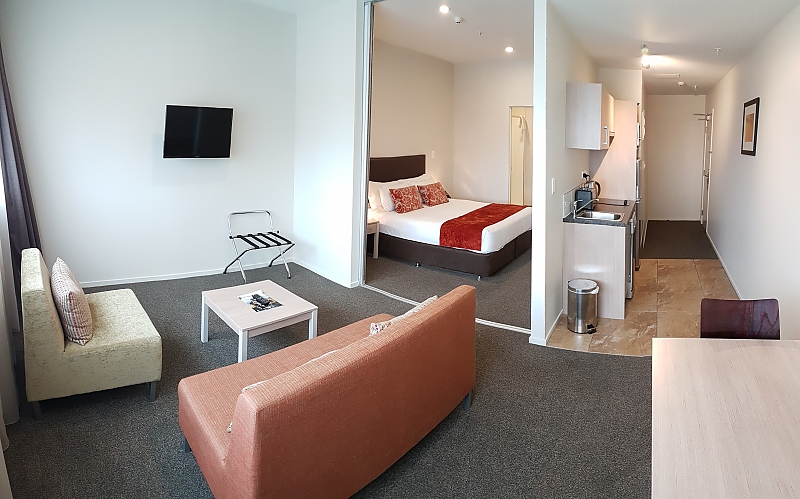 Actual Photos of a 1 Bedroom Apartment Ramada Suites Christchurch 246-Tuam-Hospitality-accomodation-Christchurch-Central