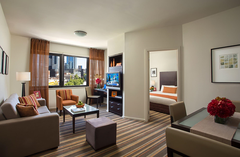 Actual Photos of a 1 Bedroom | 1 Bathroom Urban Apartments Melbourne on Elizabeth 509-Urban-Apartments-Melbourne-on-Elizabeth-accomodation-4