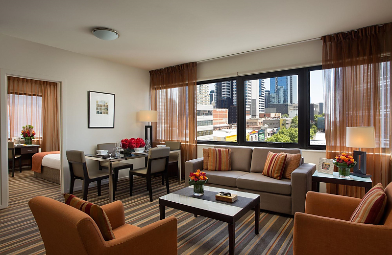 Actual Photos of a 2 Bedroom | 2 Bathroom Urban Apartments Melbourne on Elizabeth 509-Urban-Apartments-Melbourne-on-Elizabeth-accomodation-4