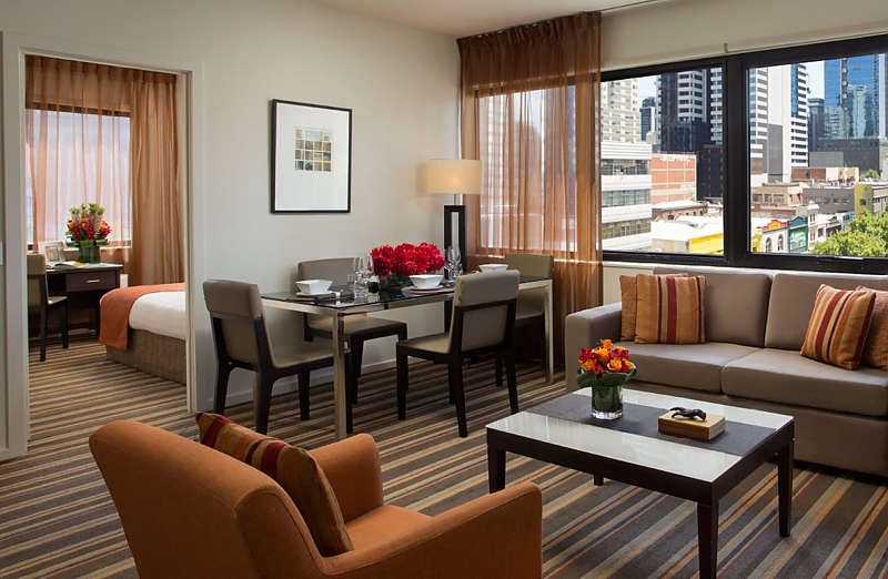 Actual Photos of a 2 Bedroom | 2 Bathroom Urban Apartments Melbourne on Elizabeth 509-Urban-Apartments-Melbourne-on-Elizabeth-accomodation-4