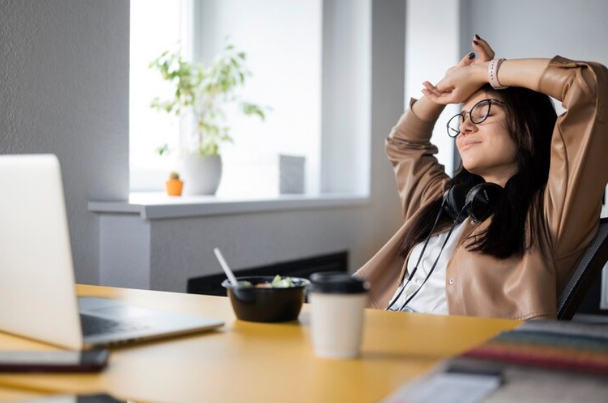 work and rest in apartment