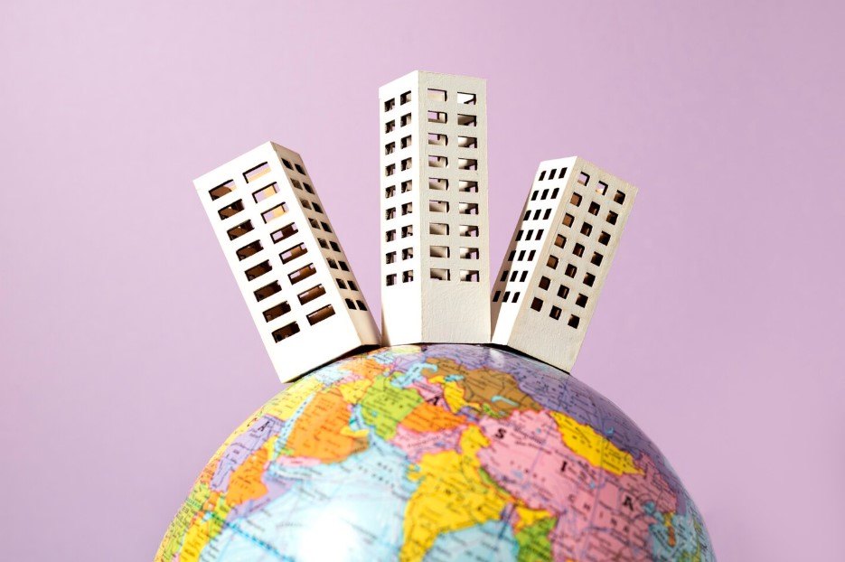 buildings above the world