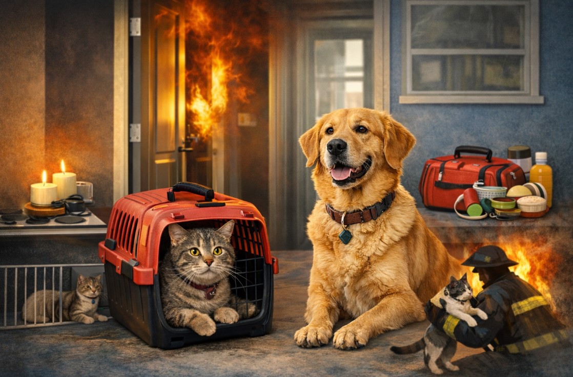 Pets and fire safety precautions