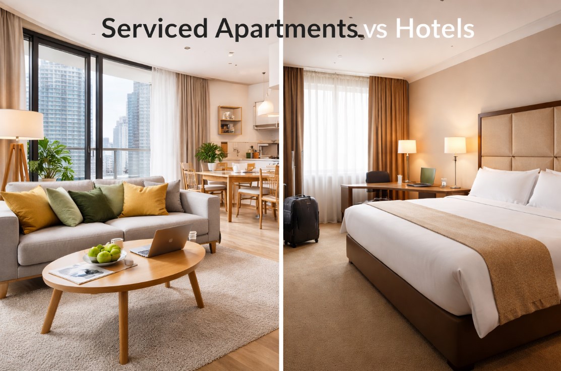 serviced apartments vs hotels comparison
