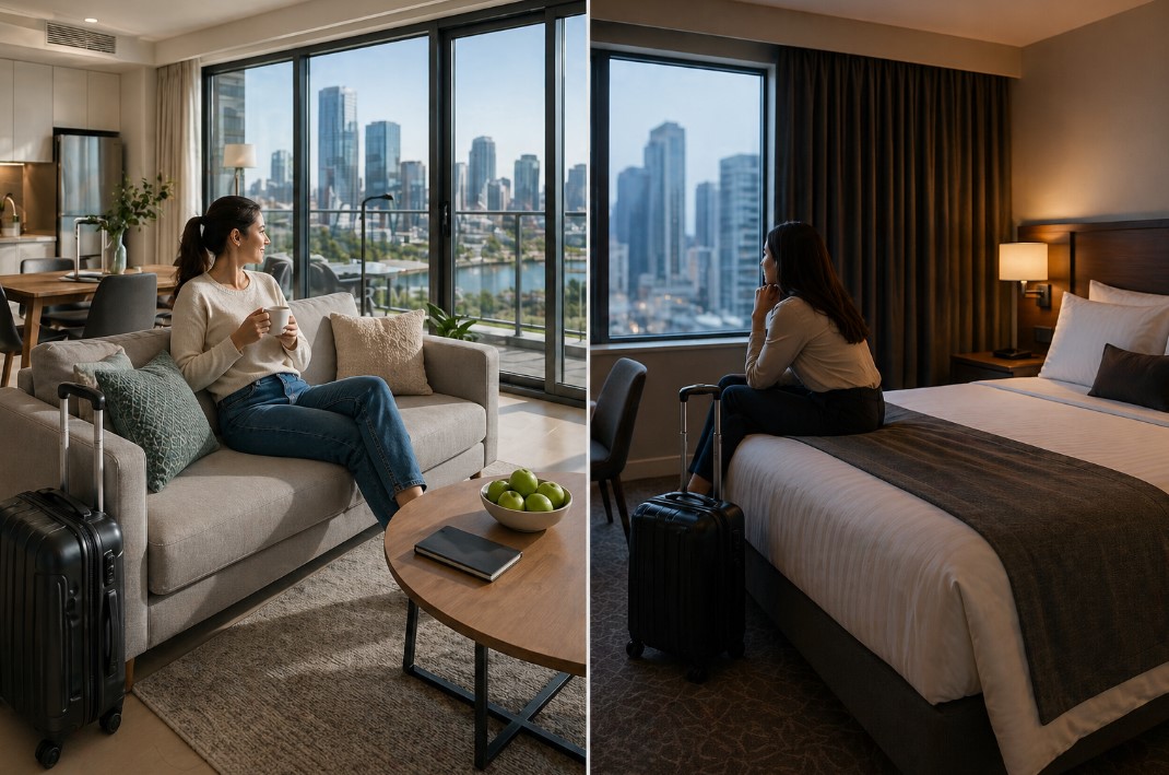 Apartment vs hotel living comparison