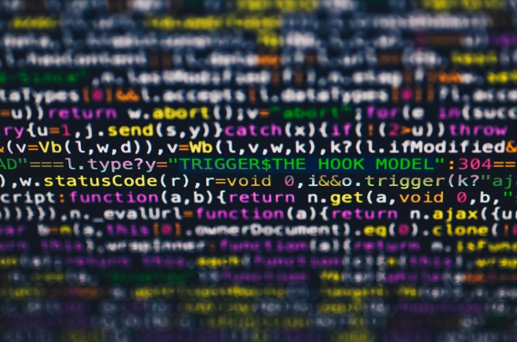 Vibrant close-up of multicolor programming code lines displayed on a screen