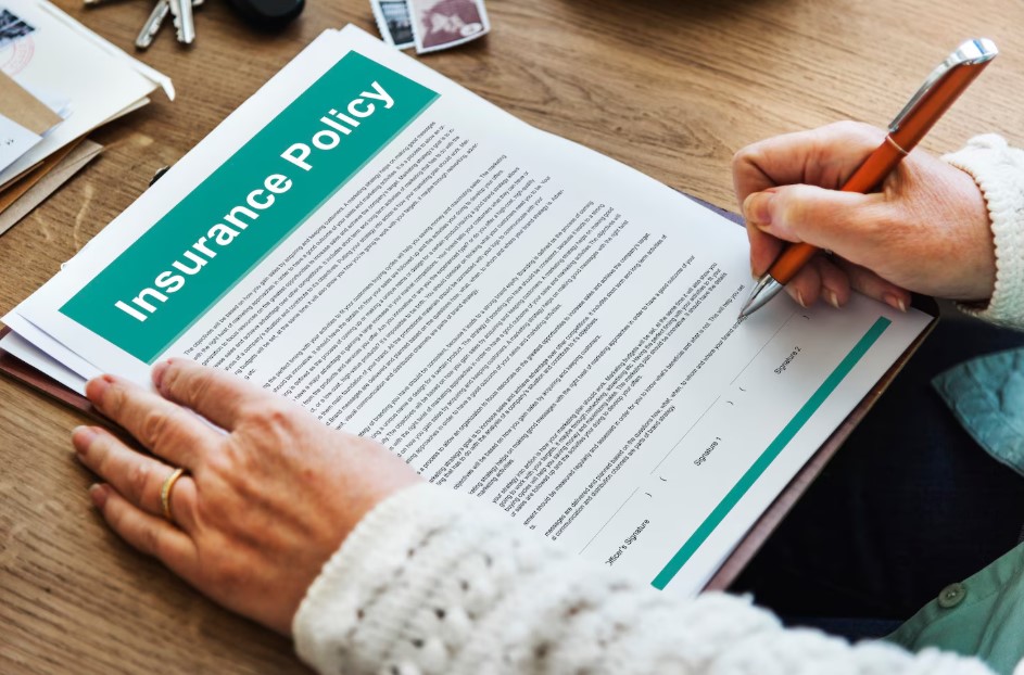 Insurance policy agreement terms document concept