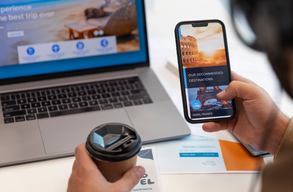 A day in the office of a travel agency