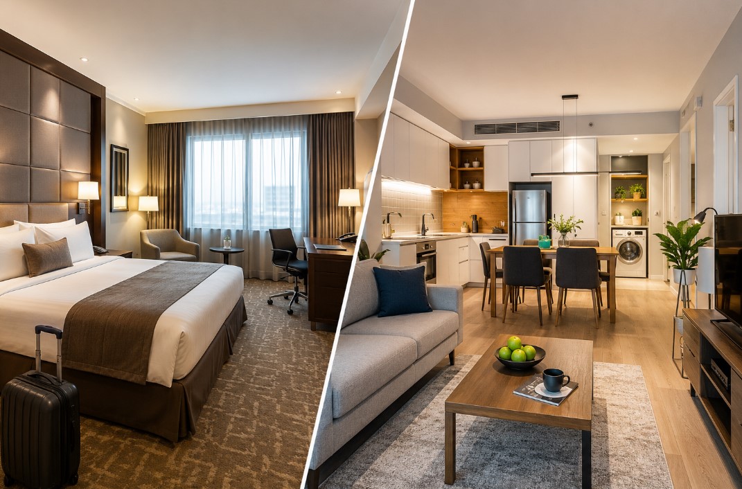 Hotel retreat vs home comfort