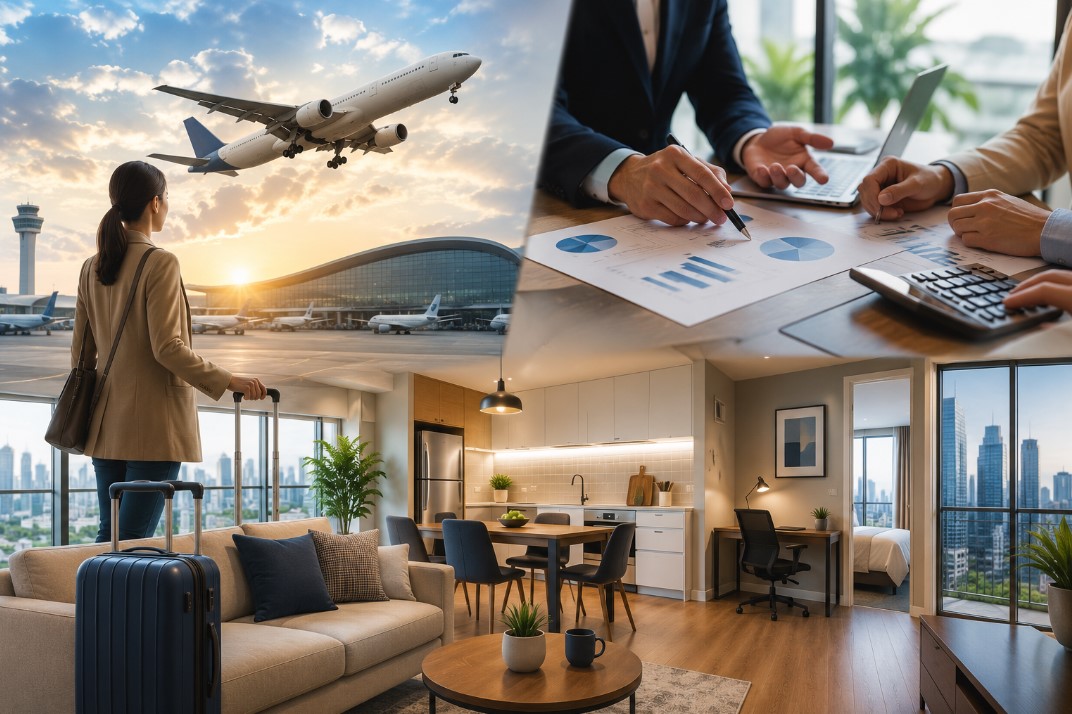 Work, travel, and relaxation combined