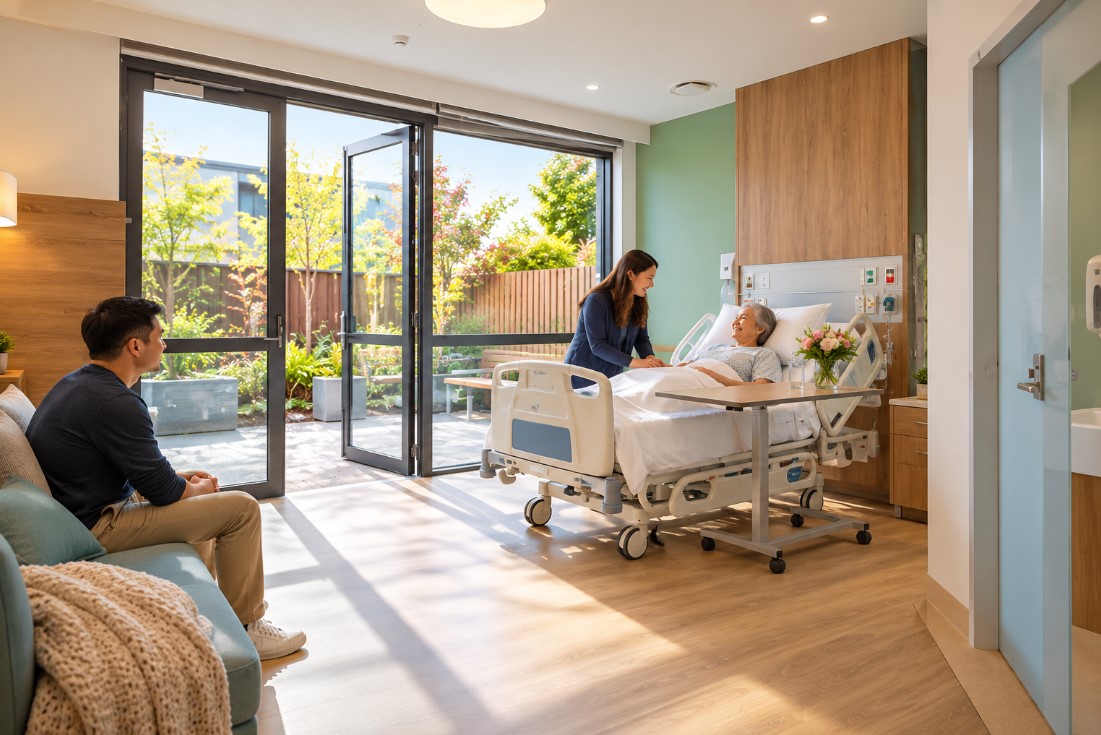 Officially opened on 7 September 2026, the new palliative care unit features 12 private patient bedrooms with ensuite bathrooms, providing a more comfortable and personalised environment for individuals receiving end-of-life care.

The purpose-built facility also includes family-friendly communal areas, private balconies, meeting spaces, landscaped gardens, and outdoor areas designed to encourage relaxation and meaningful time together.

An overnight room allows loved ones to remain close when additional family support is needed. These thoughtful features recognise that palliative care extends beyond clinical treatment to include the emotional and social needs of patients and their families.

The development forms part of the NSW Government's broader commitment to improving palliative care services across the state.

Designed Around Patients and Their Families

The new facility was developed through consultation with healthcare professionals, patients, caregivers, and community representatives.

This collaborative approach helped create an environment that balances specialised medical care with privacy, comfort, and family involvement.

Spacious rooms and welcoming shared areas provide opportunities for patients to spend meaningful time with loved ones. Access to gardens and outdoor spaces also creates a more peaceful setting away from the traditional clinical environment.

Importantly, the facility complements existing palliative care services at Gosford Hospital and community-based services across the Central Coast.

Wyong Hospital: Improving Access to Compassionate Healthcare

Wyong Hospital, located in Hamlyn Terrace, continues to play an important role in meeting the healthcare needs of Central Coast residents.

The addition of its dedicated palliative care unit strengthens the hospital's ability to support people with life-limiting illnesses while helping families access specialised services closer to their communities.

For many patients, receiving care within their region can reduce the need for lengthy journeys to hospitals elsewhere in New South Wales.

The new unit also reflects a growing recognition that quality healthcare should consider emotional wellbeing, family connections, and individual dignity alongside medical treatment.

Why Nearby Accommodation Matters for Families

When a loved one requires palliative care, family members often want to spend as much time as possible at their bedside. However, travelling long distances every day can become exhausting, particularly during extended hospital admissions.

Finding suitable accommodations nearby Wyong can help visiting relatives remain close to the hospital while having somewhere comfortable to rest between visits.

Serviced apartments, furnished accommodation, and other short-term lodging options may provide practical solutions for families travelling from regional communities or interstate.

Facilities such as private bedrooms, kitchenettes, laundry access, and comfortable living areas can make longer visits easier to manage.

Choosing accommodation near the hospital may also reduce transportation costs and allow family members to respond more conveniently when their presence is needed.

Supporting Caregivers During Difficult Times

Caregivers play an essential role in supporting patients, but their own physical and emotional wellbeing should not be overlooked.

Long hospital visits, disrupted routines, and uncertainty surrounding medical conditions can contribute to exhaustion and stress.

Having a peaceful place to stay gives caregivers an opportunity to sleep, prepare nutritious meals, communicate with relatives, and take necessary breaks.

For families travelling together, accommodation with additional living space can provide greater privacy and flexibility than a conventional hotel room.

Although the new palliative care unit includes an overnight family room, external accommodation may still be helpful for additional relatives or longer visits.

Planning a Comfortable Hospital Visit

Families arranging accommodation near the hospital should consider several practical factors before booking.

Location and transportation are particularly important. Properties with convenient access to the hospital, nearby supermarkets, pharmacies, and essential services can simplify daily routines.

Flexible booking conditions are equally valuable because hospital admissions and visiting arrangements may change unexpectedly.

Guests should also consider accessibility, parking availability, total accommodation costs, and facilities suitable for extended stays.

Planning ahead can help reduce unnecessary complications, allowing families to concentrate on spending meaningful time with their loved ones.

Helping Families Stay Close When It Matters Most

The opening of the new palliative care unit at Wyong Hospital represents a meaningful investment in compassionate healthcare for the Central Coast community.

With modern facilities, private patient spaces, and family-focused amenities, the unit aims to provide comfort and dignity during some of life's most challenging moments.

For relatives travelling to support someone receiving treatment, comfortable accommodation can make hospital visits less demanding.

At Hospital Stays, we understand how important it is for families to remain connected during medical journeys. Our accommodation search platform helps visitors explore convenient places to stay near hospitals across Australia.

Being close to loved ones matters, and finding the right accommodation can help families focus on care, comfort, and togetherness.
