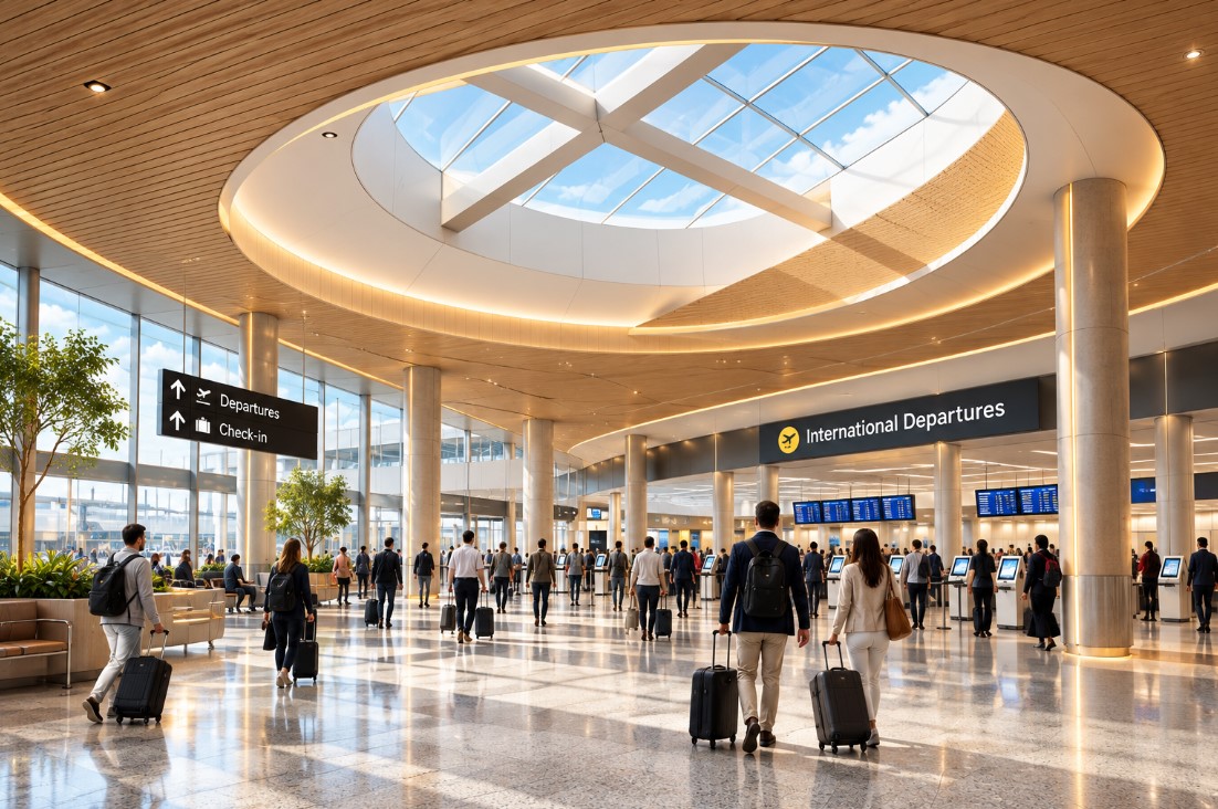 airport departure area