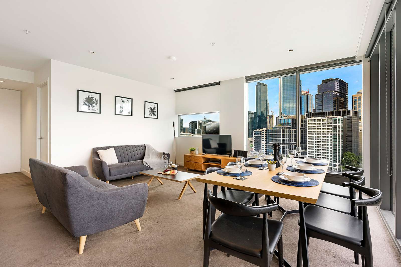 Living room and Dining in Freshwater Apartment