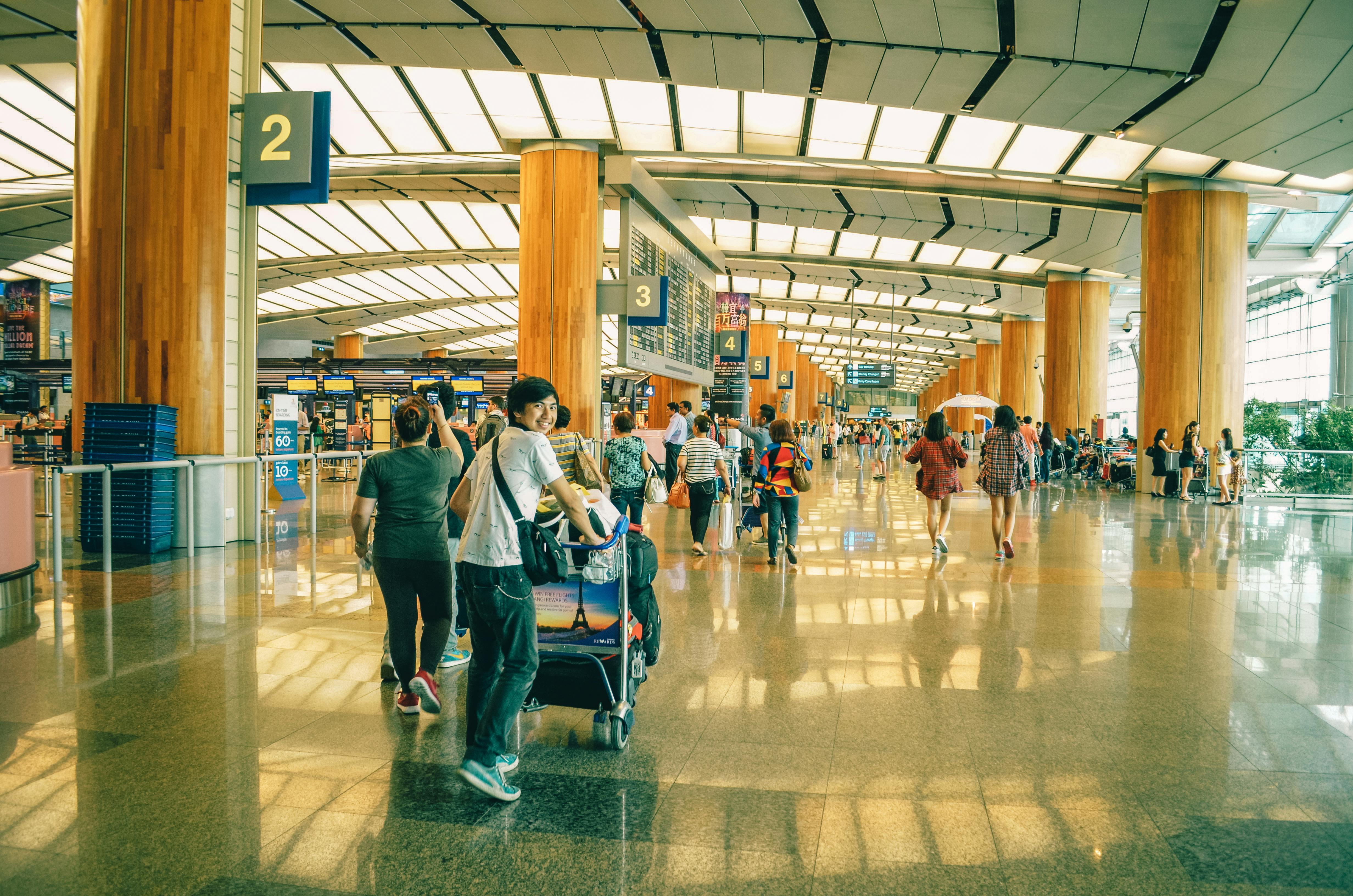 international flight to Singapore