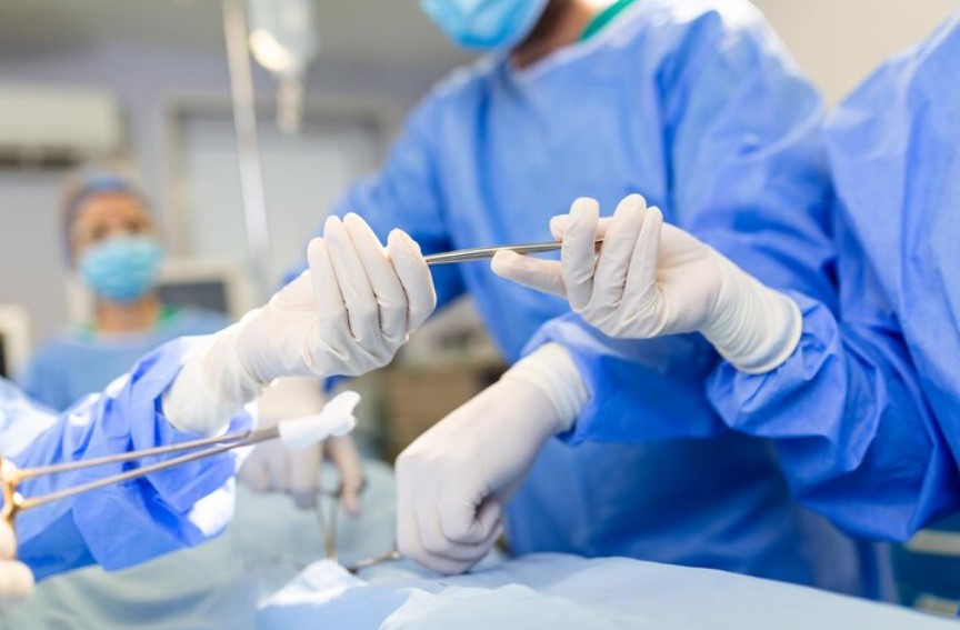 surgery in the hospital
